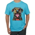 thumbnail image 1 of My Favorite Breed is The One In Need | Colorful Labrador Dog | Dean Russo Art Animal Lover Men's T-Shirt, Light Turquoise, 3XL, 1 of 5
