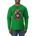 thumbnail image 1 of My Favorite Breed is The One In Need | Colorful Labrador Dog | Dean Russo Art Animal Lover Mens Long Sleeve Shirt, Kelly, S, 1 of 5