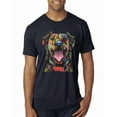 thumbnail image 1 of My Favorite Breed is The One In Need | Colorful Labrador Dog | Dean Russo Art Animal Lover Mens Premium Tri Blend T-Shirt, Vintage Navy, S, 1 of 5
