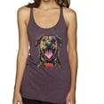 thumbnail image 1 of My Favorite Breed is The One In Need | Colorful Labrador Dog | Dean Russo Art Animal Lover Tri-Blend Racerback Sleeveless Top, Purple Vintage, S, 1 of 1