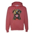 thumbnail image 1 of My Favorite Breed is The One In Need | Colorful Labrador Dog | Dean Russo Art Animal Lover Unisex Hoodie Sweatshirt, Vintage Heather Red, XL, 1 of 5