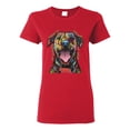 thumbnail image 1 of My Favorite Breed is The One In Need | Colorful Labrador Dog | Dean Russo Art Animal Lover Womens T-Shirt, Red, XL, 1 of 5
