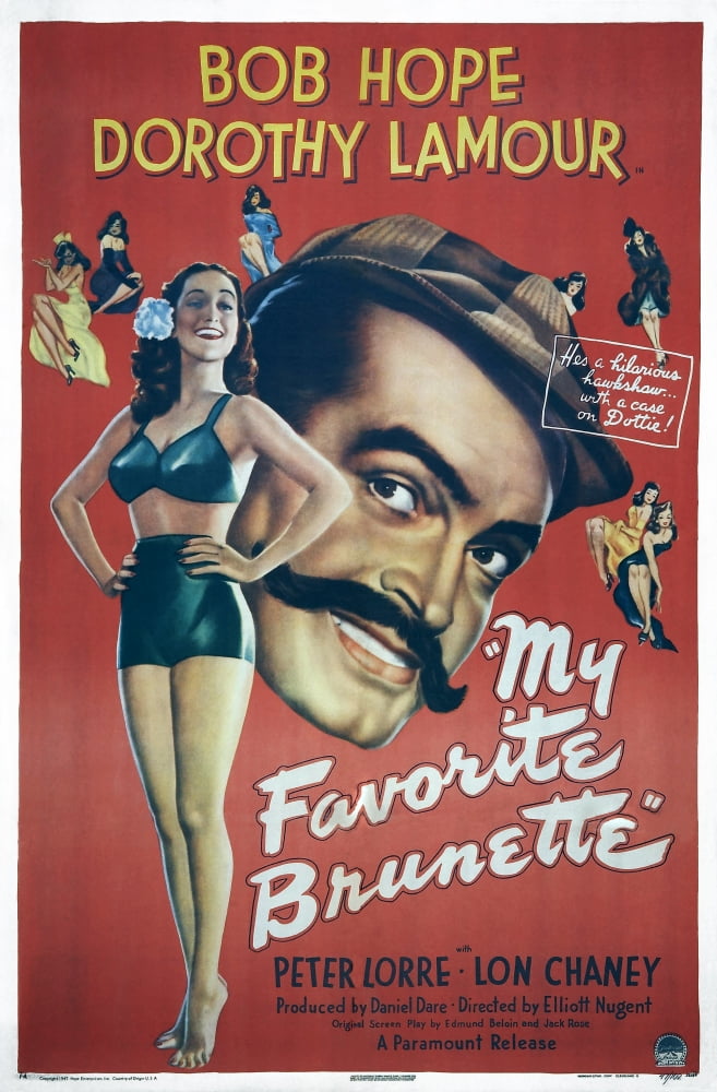 My Favorite Brunette U Canvas Art - (11 x 17)