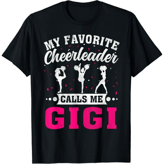 My Favorite Cheerleader Calls Me Gigi Mother's Day T-Shirt100% cotton
