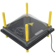 My Favorite Chicken Chick Brooder Heating Plate & Anti-Roost Cone Set - Warms Up to 20 Chicks - 22 Watts 12x12