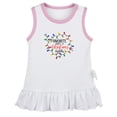 thumbnail image 1 of My Favorite Color is Christmas Lights Novelty Dresses For Baby, Newborn Babies Skirts, Infant Princess Dress, 0-24M Kids Graphic Clothes (White Sleeveless Dresses, 6-12 Months), 1 of 4