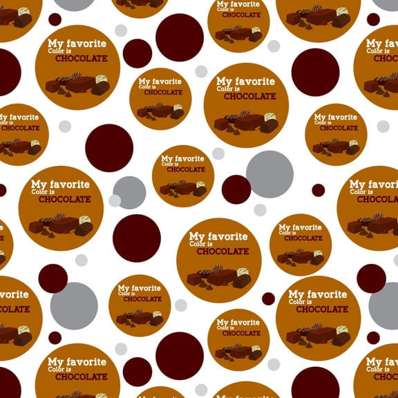 My Favorite Color Is Chocolate Premium Gift Wrap Wrapping Paper Roll