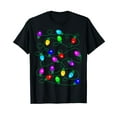 thumbnail image 1 of My Favorite Color Is Christmas Lights Funny Pajama Xmas Gift T-Shirt Black Tee, 1 of 5