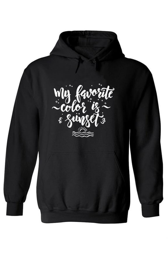 My Favorite Color Is Sunset Hoodie Women -Image by Shutterstock, Female Large