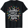 thumbnail image 1 of My Favorite Color is Christmas Lights Festive Holiday Christmas Lights Design Tshirt Unisex Tee, 1 of 6