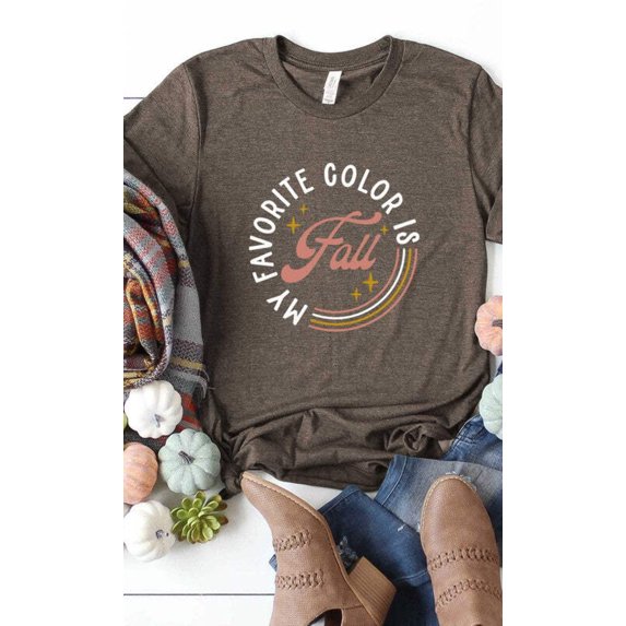 My Favorite Color is Fall Graphic Tee T-Shirt