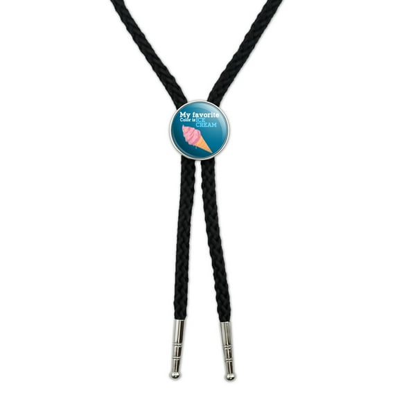 My Favorite Color is Ice Cream Western Southwest Cowboy Necktie Bow Bolo Tie