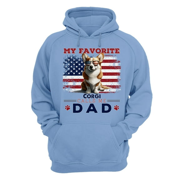 My Favorite Corgi Calls Me Dad. Happy Father's Day Hoodie Unisex Merch Hoodies Welsh Corgi Dog Lover Gifts Idea - 00005