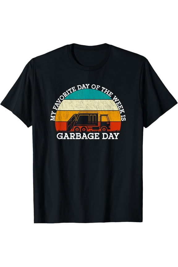 My Favorite Day Is Garbage Day - Kids Trash Garbage Truck T-Shirt