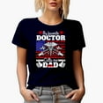 thumbnail image 1 of My Favorite Doctor Calls Me Dad, Navy Blue T-Shirt, Large, 1 of 5