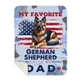 thumbnail image 1 of My Favorite German Shepherd Calls Me Dad. Happy Father's Day Cozy Sherpa Blanket Alsatian Dog Lover Gifts Warm Soft Throw Blanket - 00005, 1 of 5