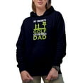 thumbnail image 1 of My Favorite Golf Player Calls Me Dad, Son Golf Player, Golfing or Golfer Themed Merch Gift, Navy Blue Hooded Sweatshirt or Hoodie, Small, 1 of 5