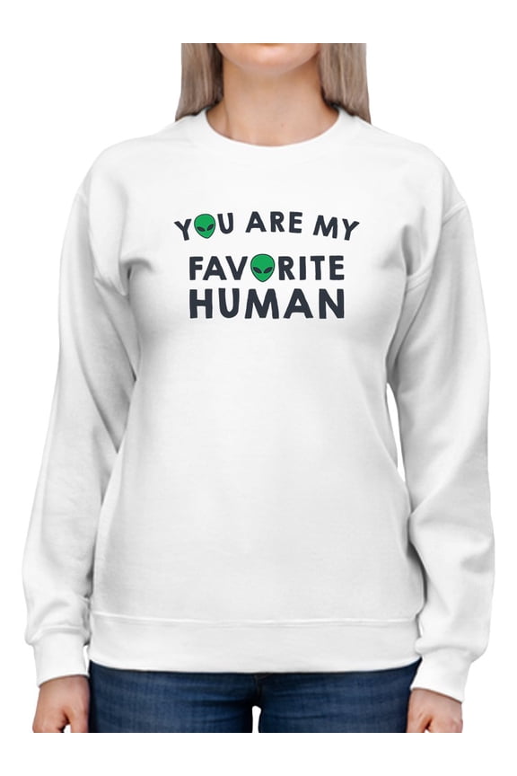 My Favorite Human Graphic Sweatshirt Women -GoatDeals Designs, Female x-Large