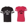 thumbnail image 1 of My Favorite People Call Me Dad Mom Matching Couple Cotton Jerseys (Men Black / Women Red) (Men XXXL / Women XXL), 1 of 3