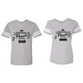 thumbnail image 1 of My Favorite People Call Me Dad Mom Matching Couple Cotton Jerseys (Men Heather / Women Heather) (Men M / Women M), 1 of 3