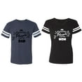 thumbnail image 1 of My Favorite People Call Me Dad Mom Matching Couple Cotton Jerseys (Men Navy / Women Black) (Men S / Women S), 1 of 3