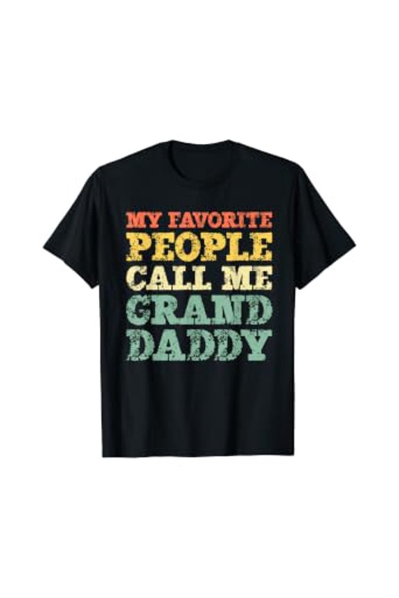 My Favorite People Call Me Granddaddy Vintage Gift Christmas T-Shirt