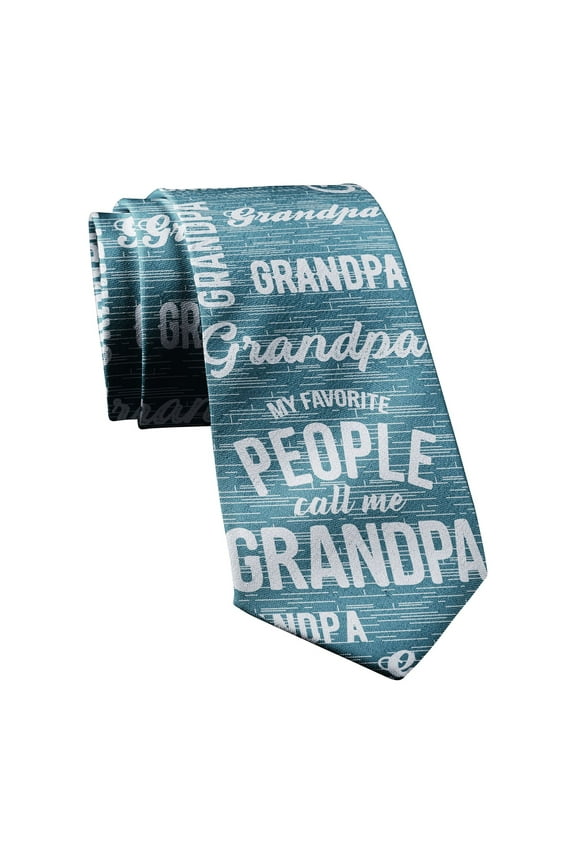 My Favorite People Call Me Grandpa Necktie Novelty Ties for Men Funny Tie for Grandap Funny Ties