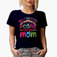 thumbnail image 1 of My Favorite People Call Me Mom, Floral Mother's Day or Birthday, Navy Blue T-Shirt, 3XL, 1 of 5