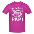 thumbnail image 1 of My Favorite People Call Me Papi Men'S Basic Short Sleeve T-Shirt Fuchusia Medium, 1 of 5