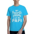 thumbnail image 1 of My Favorite People Call Me Papi Men'S Basic Short Sleeve T-Shirt Spider Baby Blue 4x-Large, 1 of 5
