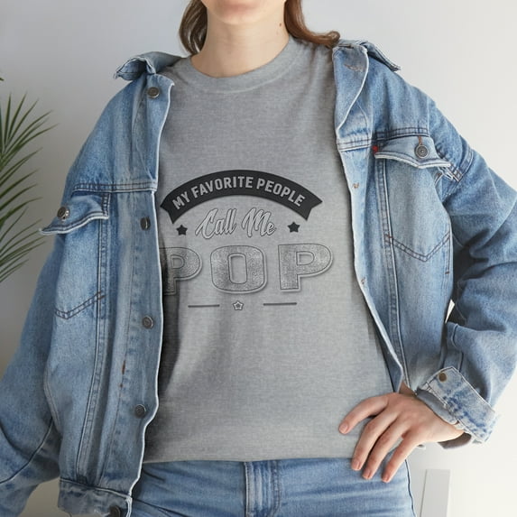 My Favorite People Call Me Pop Grandpa Father's Day T-Shirt
