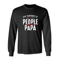 thumbnail image 1 of My Favorite Peple Call Me Pap* Sarcastic Humor Novelty Men's Long Sleeve Shirts, 1 of 3