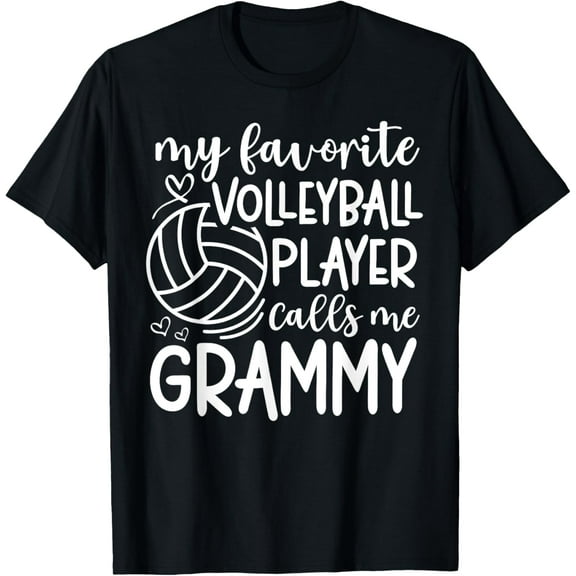 My Favorite Player Calls Me Grammy - Grandma Volleyball T-Shirt