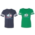 thumbnail image 1 of My Favorite Prince Princess Is My Husband Wife Matching Couple Cotton Jerseys (Men Navy / Women Green) (Men XXL / Women XXL), 1 of 3
