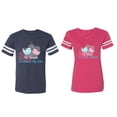 thumbnail image 1 of My Favorite Prince Princess Is My Husband Wife Matching Couple Cotton Jerseys (Men Navy / Women Pink) (Men XL / Women XL), 1 of 3