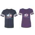 thumbnail image 1 of My Favorite Prince Princess Is My Husband Wife Matching Couple Cotton Jerseys (Men Navy / Women Purple) (Men XXL / Women L), 1 of 3