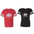 thumbnail image 1 of My Favorite Prince Princess Is My Husband Wife Matching Couple Cotton Jerseys (Men Red / Women Black) (Men L / Women XXL), 1 of 3
