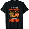 thumbnail image 1 of My Favorite Pumpkins Call Me Nana Thanksgiving Family T-Shirt, 1 of 4