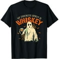 thumbnail image 1 of My Favorite Spirit Is Whiskey Funny Ghost Halloween Costume T-Shirt, 1 of 3
