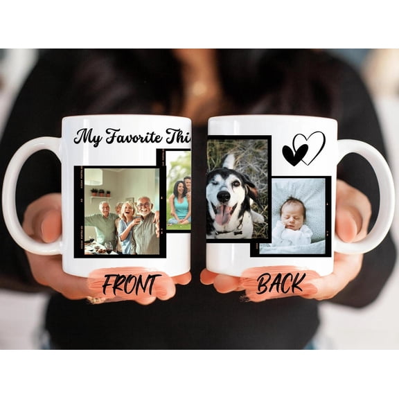 My Favorite Things Mug, Personalized Photo Mug For Men And Women Birthday Gift, Bekilab, 11oz-15oz Mug