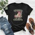 thumbnail image 1 of My Favorite Veteran Is My Grandpa Kids Military Themed Unisex T-Shirt, up to Size 5XL, 1 of 2