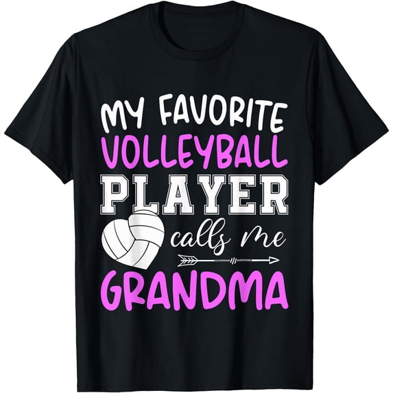 My Favorite Volleyball Player Calls Me Grandma T-Shirt - Walmart.com