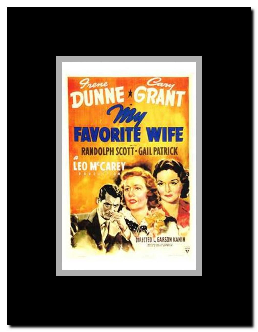 My Favorite Wife Framed Movie Poster