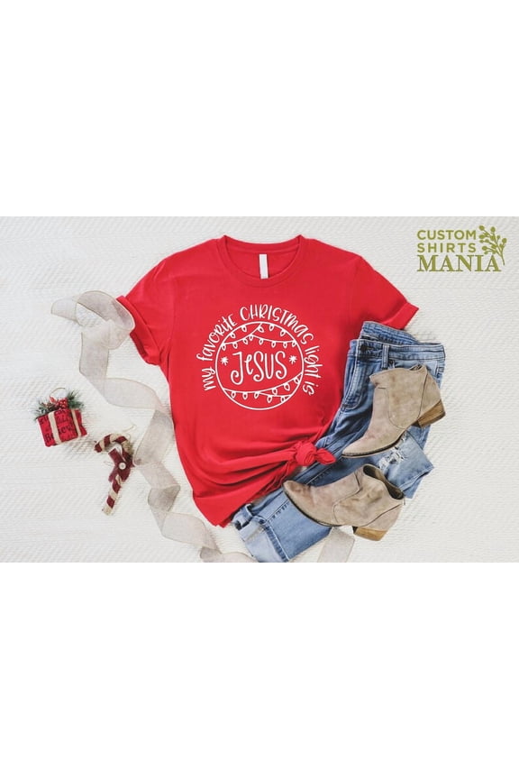 My Favorite Winter Light is Jesus Shirt,, Jesus Lover Shirt, Church Tee, Religious Winter Shirt, Christian Gift Tshirt All Size S-5XL