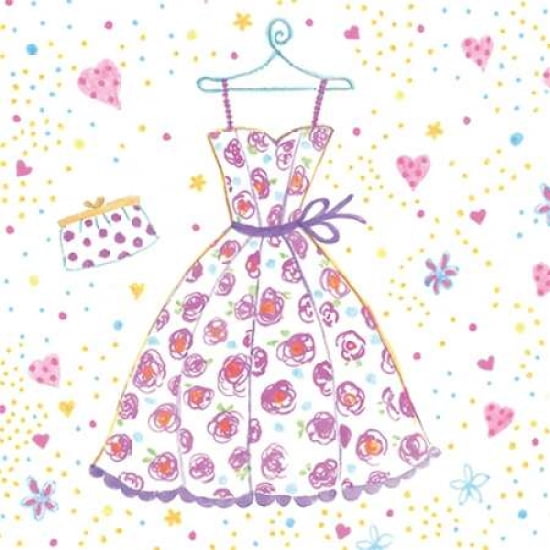 My Favourite Party Dress Canvas Art - Rachel Taylor (24 x 24)