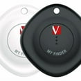 thumbnail image 1 of My Finder Bluetooth Tracker for Apple iOS, Black/White, 2/Pack | Bundle of 5, 1 of 10