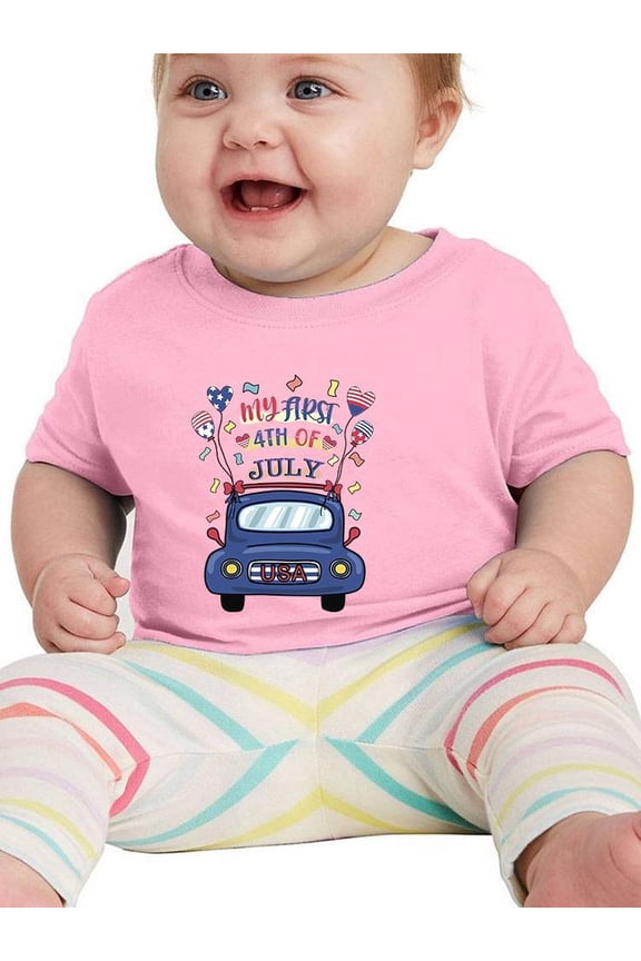 My First 4Th Of July Celebration T-Shirt Infant -Image by Shutterstock,  18 Months