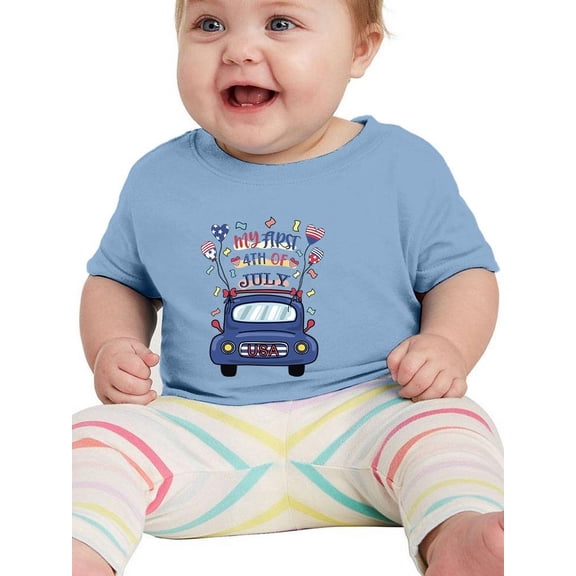 My First 4Th Of July Celebration T-Shirt Infant -Image by Shutterstock, 18 Months