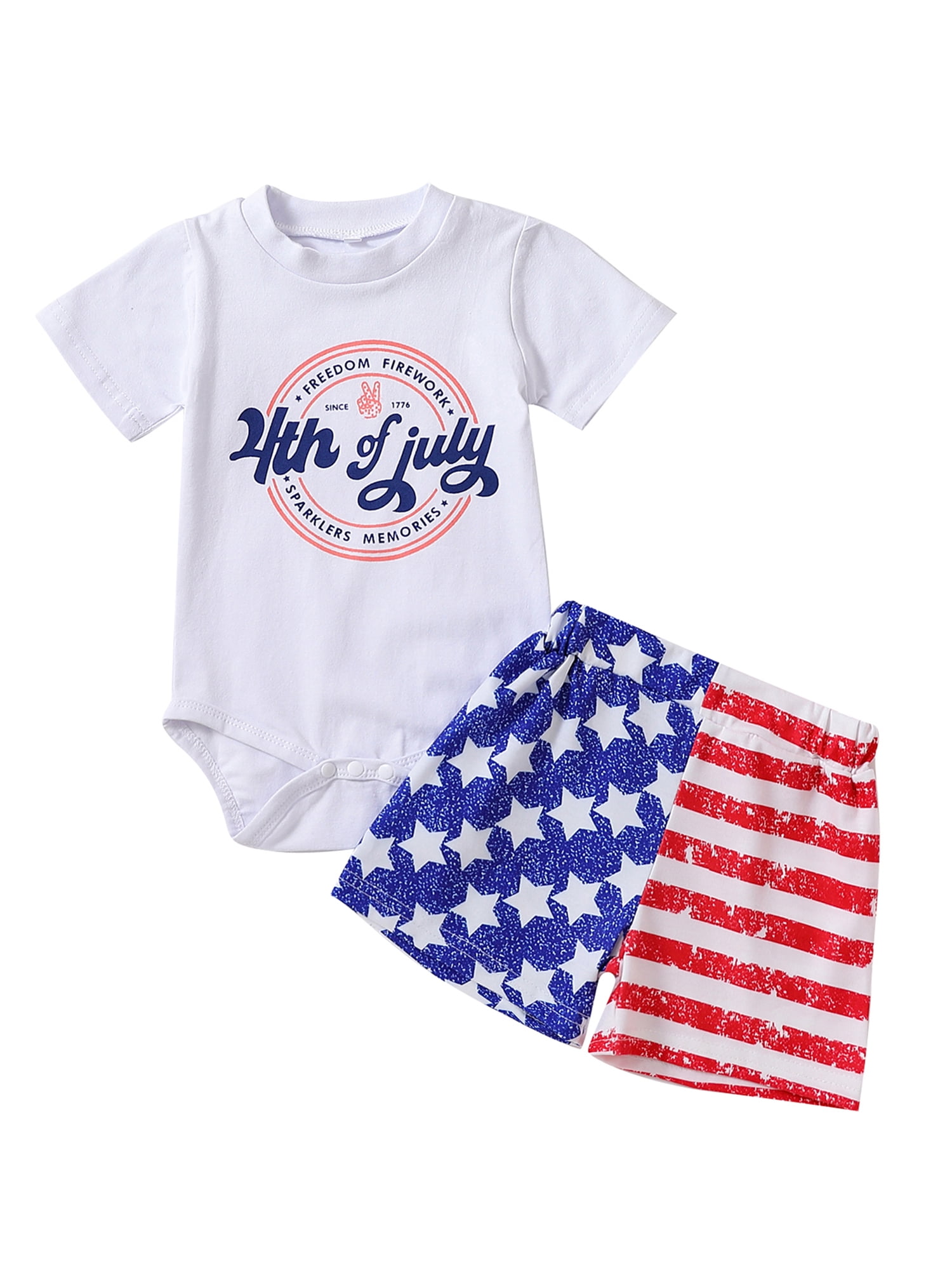 Fourth of hotsell july romper baby