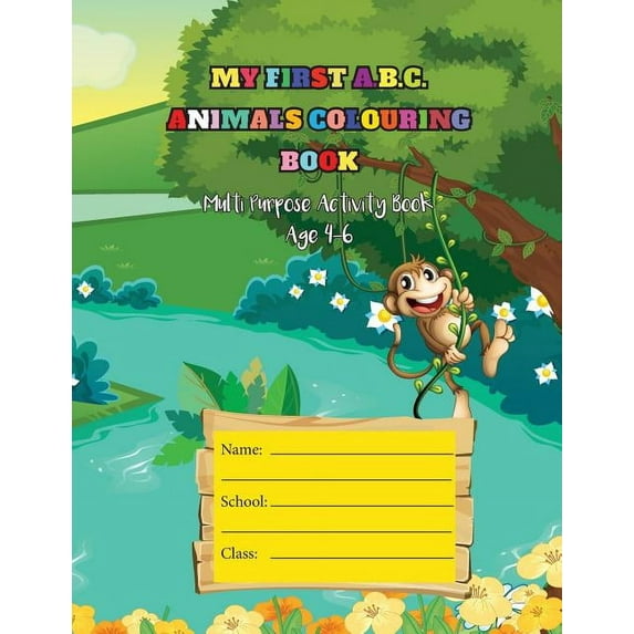 My First A.B.C. Animals Colouring Book (Paperback)